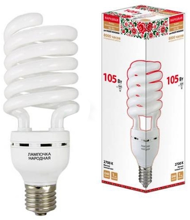 TDM ELECTRIC SQ0347-0046 Лампа люминесцентная НЛ-HS-105 Вт-2700 К–Е40